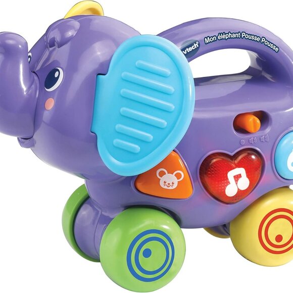 Brand New (French Version) 🐘 VTech Push & Explore Elephant 🎶6-36 months - Picture 3 of 10
